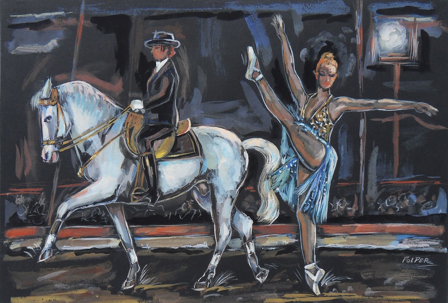 Danseuse avec Fredy Knie