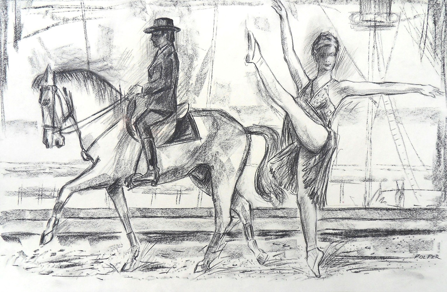 Danseuse avec Fredy Knie