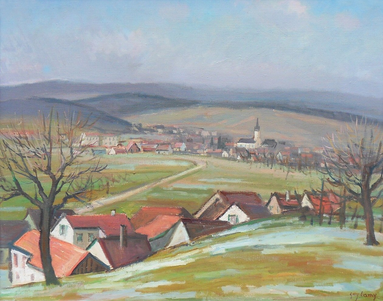 Courgenay vu depuis Courtemautruy