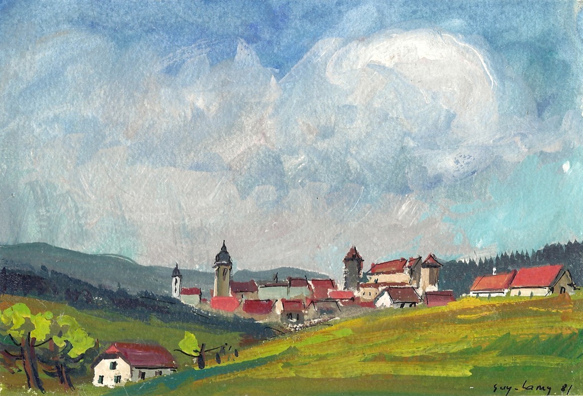 Vue de la ville de Porrentruy - 1981