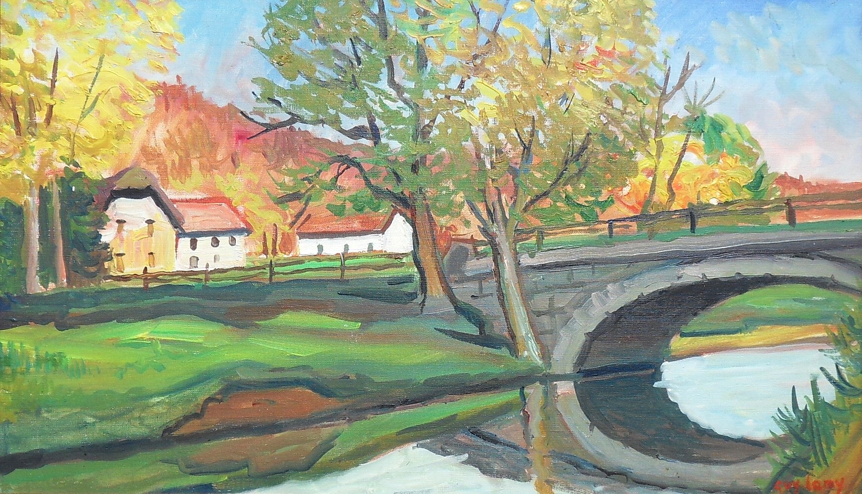 Automne au pont d'Able (Porrentruy)